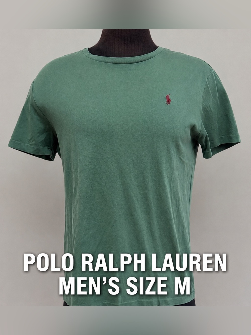 Polo Ralph Lauren Men’s Green red Pony Crewneck T-Shirt M
